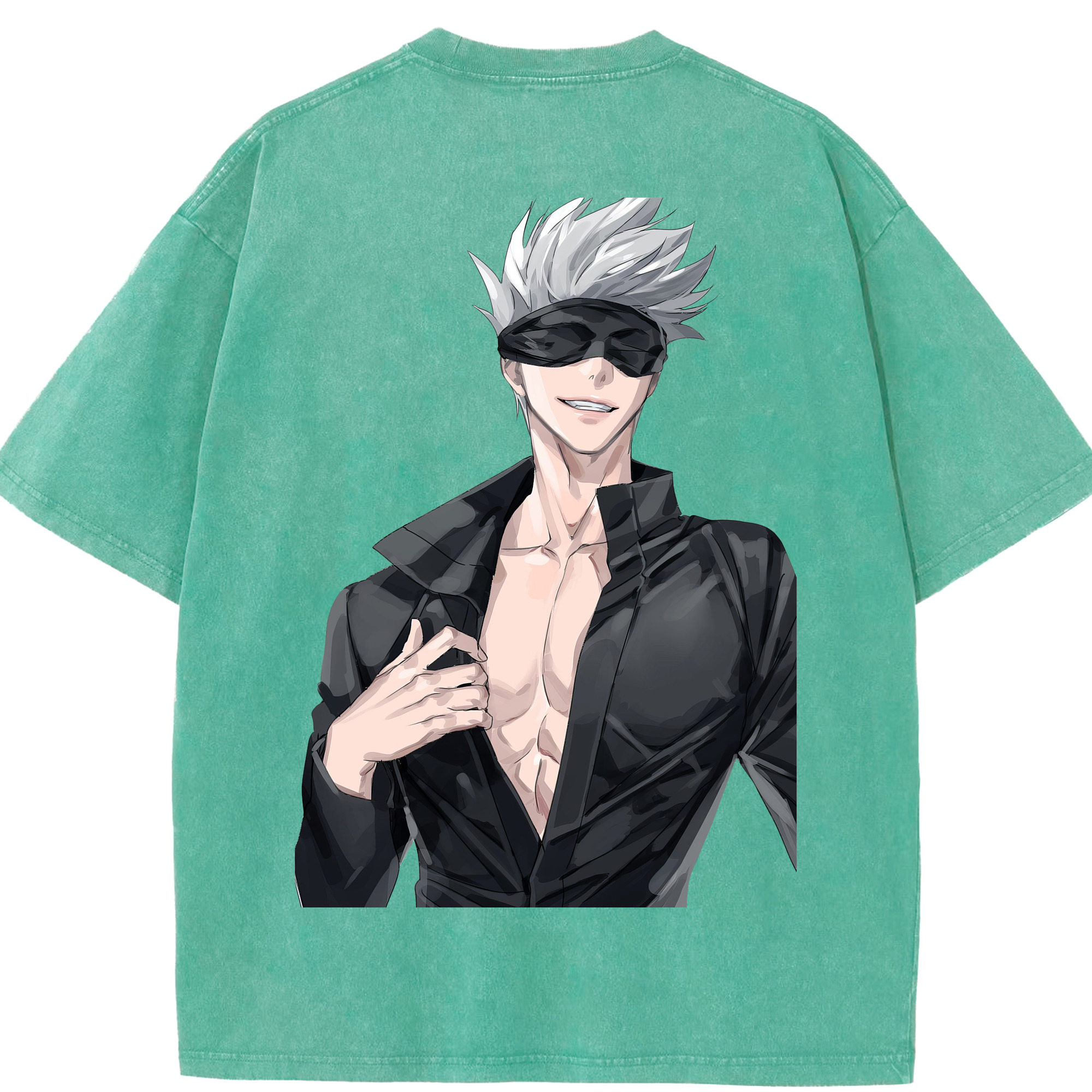 （画像用） 呪術廻戦 Jujutsu Kaisen 綿100% ヴィンテージ風 半袖Tシャツ（背面プリント）